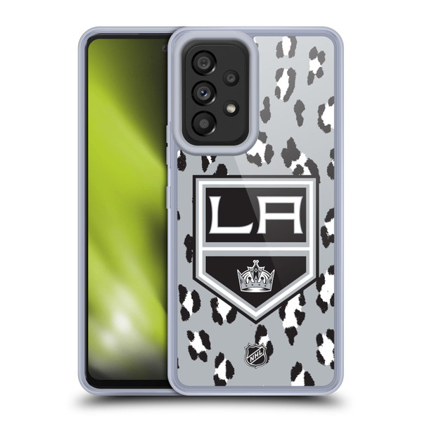 NHL Los Angeles Kings Leopard Patten Soft Gel Case for Samsung Galaxy A53 5G (2022)