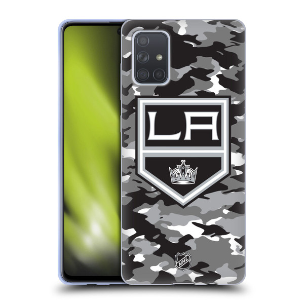 NHL Los Angeles Kings Camouflage Soft Gel Case for Samsung Galaxy A71 (2019)