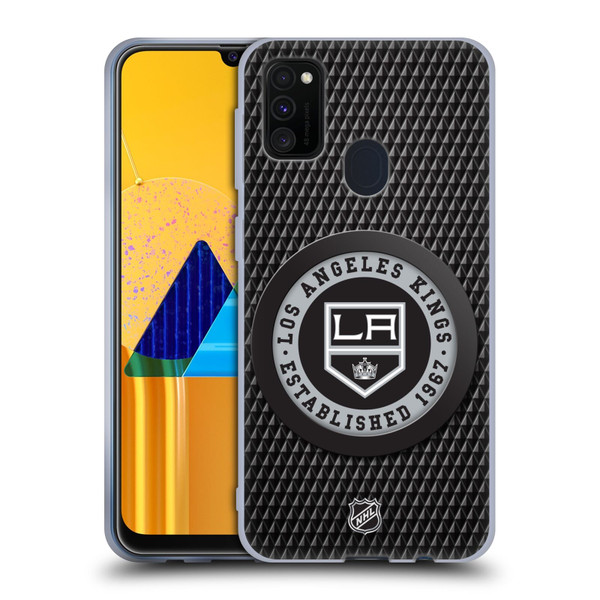 NHL Los Angeles Kings Puck Texture Soft Gel Case for Samsung Galaxy M30s (2019)/M21 (2020)