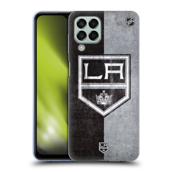 NHL Los Angeles Kings Half Distressed Soft Gel Case for Samsung Galaxy M33 (2022)