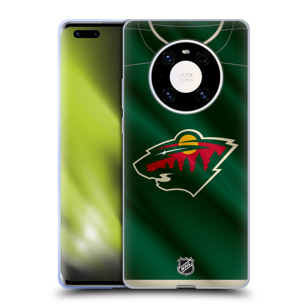 NHL Minnesota Wild Jersey Soft Gel Case for Huawei Mate 40 Pro 5G