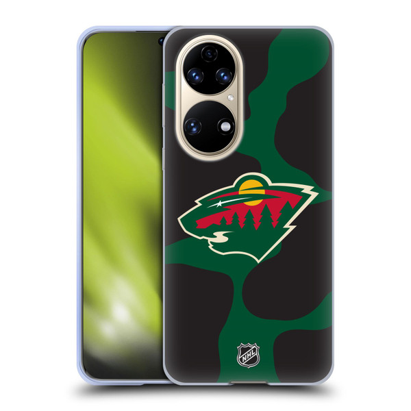 NHL Minnesota Wild Cow Pattern Soft Gel Case for Huawei P50