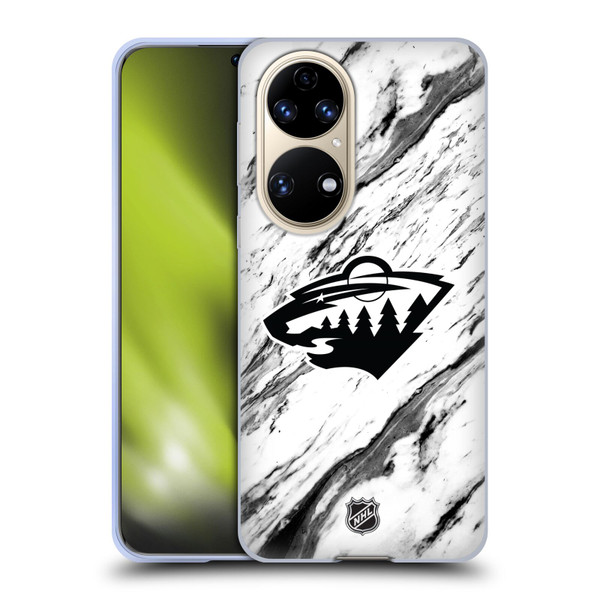 NHL Minnesota Wild Marble Soft Gel Case for Huawei P50