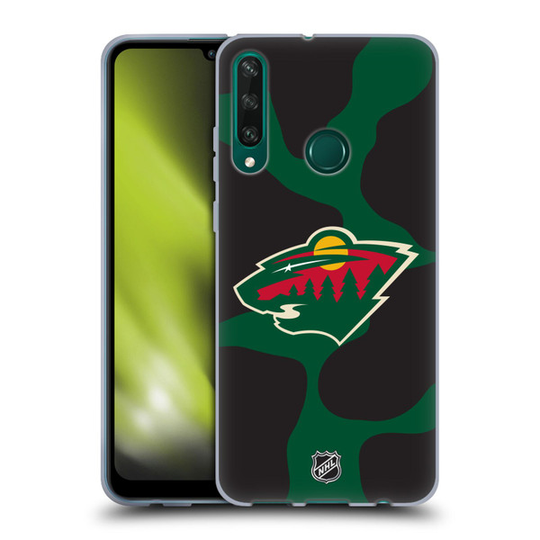 NHL Minnesota Wild Cow Pattern Soft Gel Case for Huawei Y6p