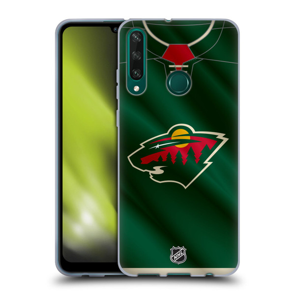 NHL Minnesota Wild Jersey Soft Gel Case for Huawei Y6p