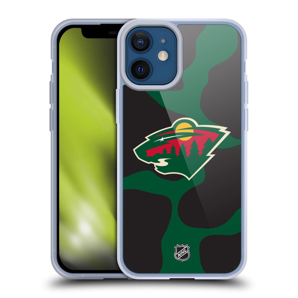 NHL Minnesota Wild Cow Pattern Soft Gel Case for Apple iPhone 12 Mini