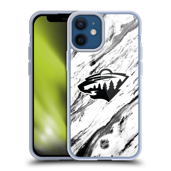 NHL Minnesota Wild Marble Soft Gel Case for Apple iPhone 12 Mini