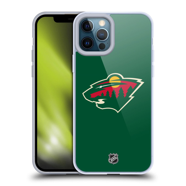 NHL Minnesota Wild Plain Soft Gel Case for Apple iPhone 12 Pro Max
