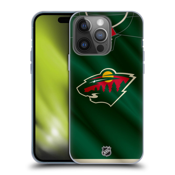 NHL Minnesota Wild Jersey Soft Gel Case for Apple iPhone 14 Pro