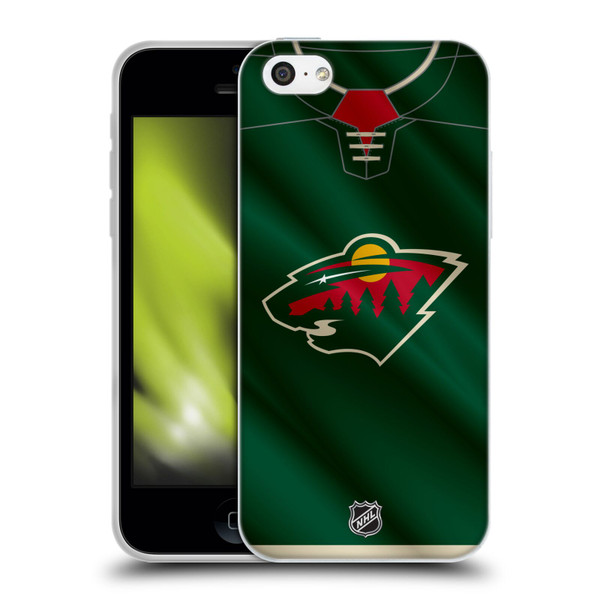NHL Minnesota Wild Jersey Soft Gel Case for Apple iPhone 5c