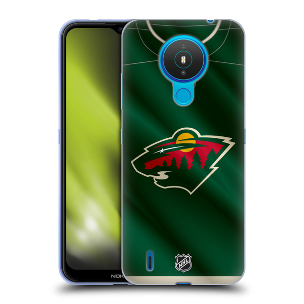 NHL Minnesota Wild Jersey Soft Gel Case for Nokia 1.4