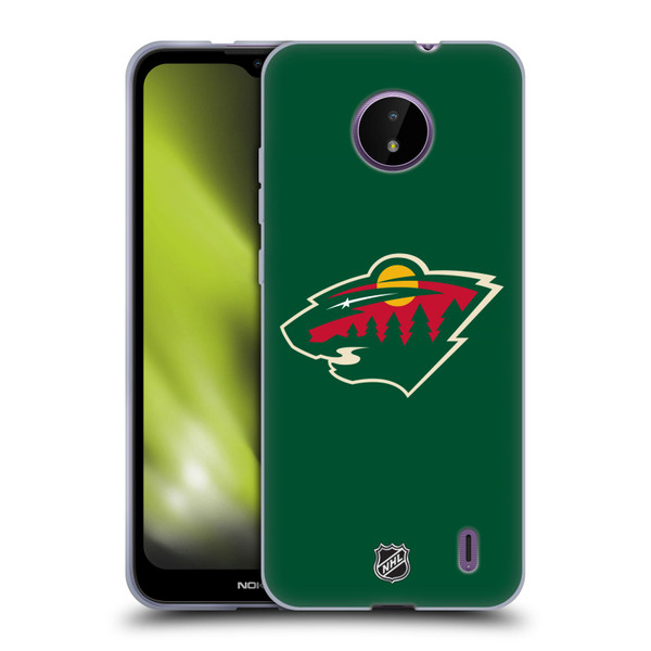 NHL Minnesota Wild Plain Soft Gel Case for Nokia C10 / C20