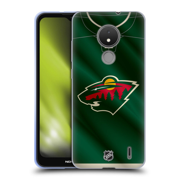 NHL Minnesota Wild Jersey Soft Gel Case for Nokia C21