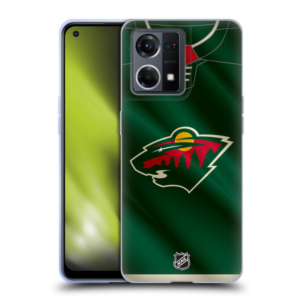 NHL Minnesota Wild Jersey Soft Gel Case for OPPO Reno8 4G