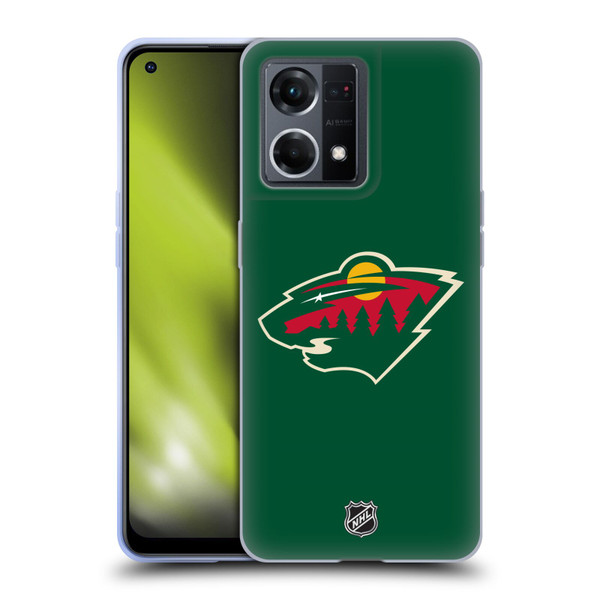 NHL Minnesota Wild Plain Soft Gel Case for OPPO Reno8 4G