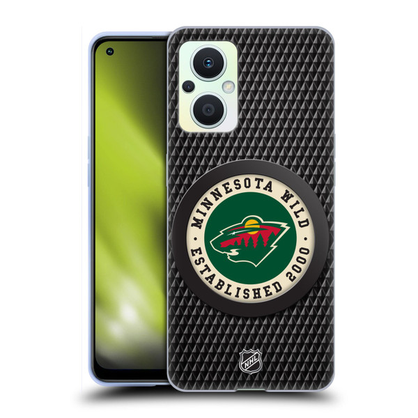NHL Minnesota Wild Puck Texture Soft Gel Case for OPPO Reno8 Lite