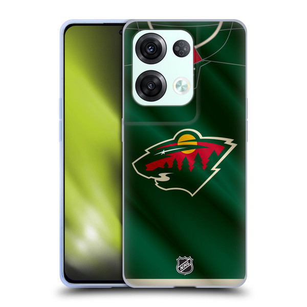 NHL Minnesota Wild Jersey Soft Gel Case for OPPO Reno8 Pro