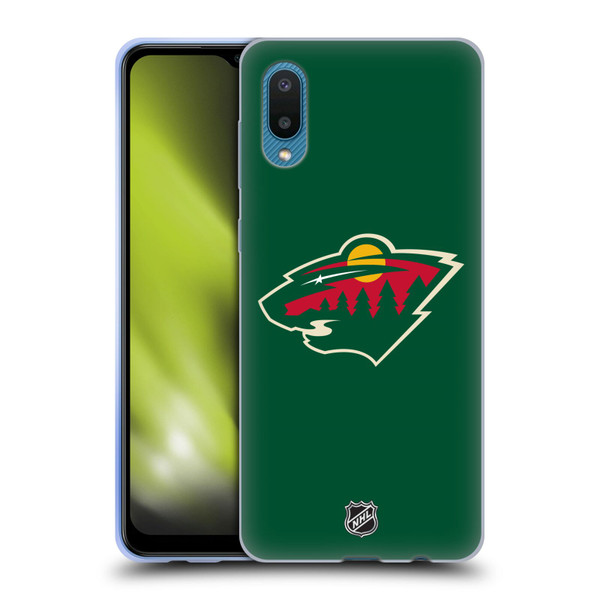 NHL Minnesota Wild Plain Soft Gel Case for Samsung Galaxy A02/M02 (2021)