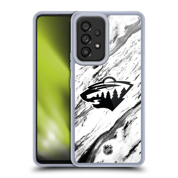 NHL Minnesota Wild Marble Soft Gel Case for Samsung Galaxy A53 5G (2022)