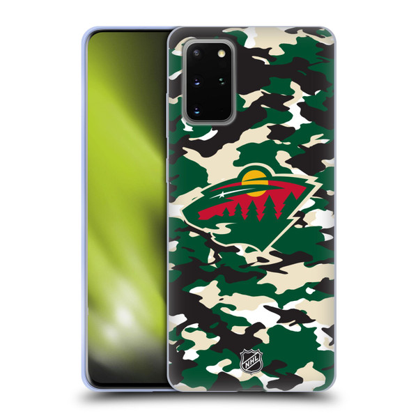 NHL Minnesota Wild Camouflage Soft Gel Case for Samsung Galaxy S20+ / S20+ 5G