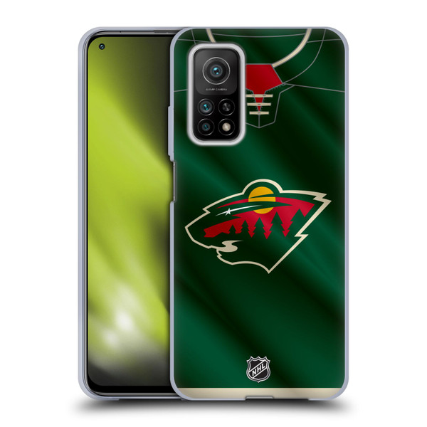 NHL Minnesota Wild Jersey Soft Gel Case for Xiaomi Mi 10T 5G