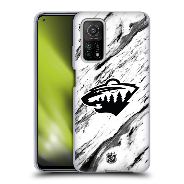 NHL Minnesota Wild Marble Soft Gel Case for Xiaomi Mi 10T 5G