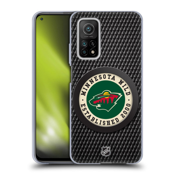 NHL Minnesota Wild Puck Texture Soft Gel Case for Xiaomi Mi 10T 5G