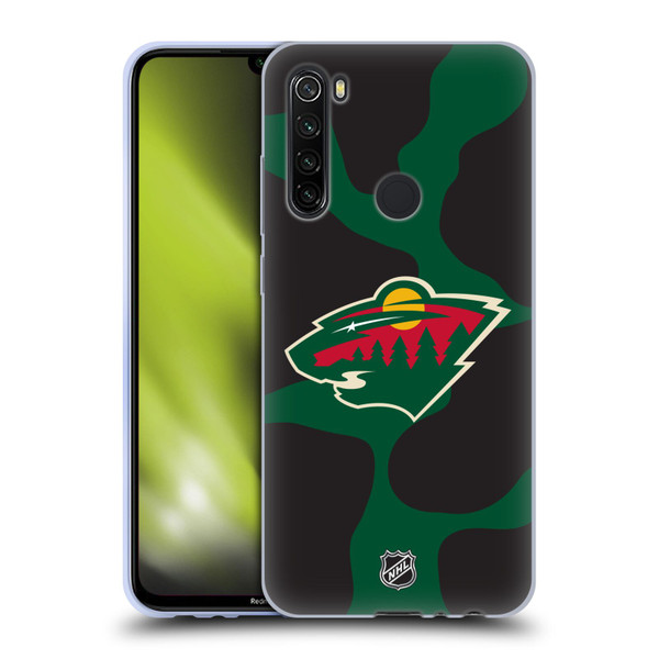 NHL Minnesota Wild Cow Pattern Soft Gel Case for Xiaomi Redmi Note 8T