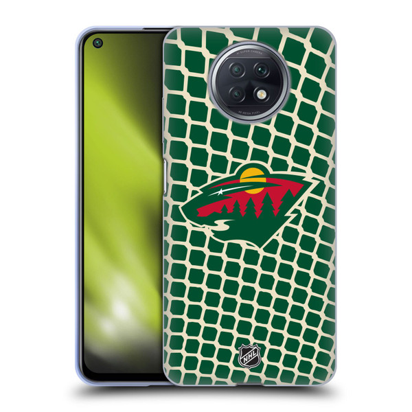 NHL Minnesota Wild Net Pattern Soft Gel Case for Xiaomi Redmi Note 9T 5G