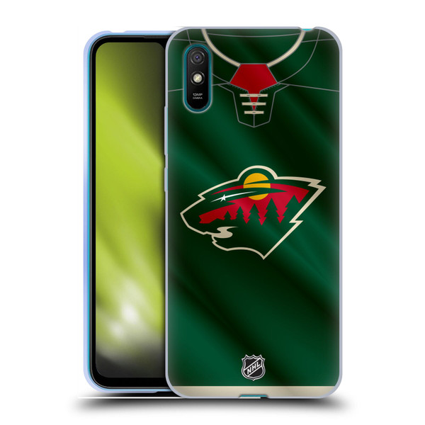 NHL Minnesota Wild Jersey Soft Gel Case for Xiaomi Redmi 9A / Redmi 9AT