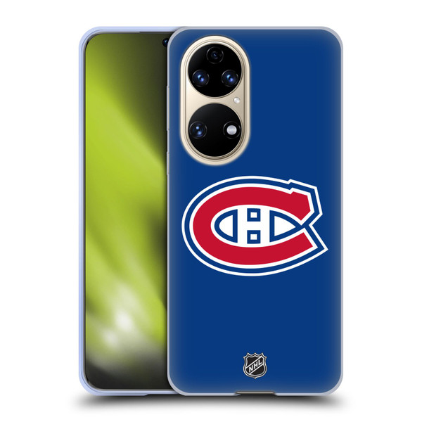 NHL Montreal Canadiens Plain Soft Gel Case for Huawei P50