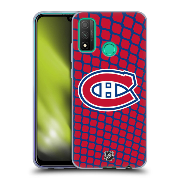 NHL Montreal Canadiens Net Pattern Soft Gel Case for Huawei P Smart (2020)