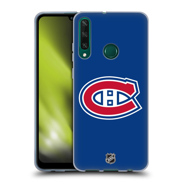 NHL Montreal Canadiens Plain Soft Gel Case for Huawei Y6p