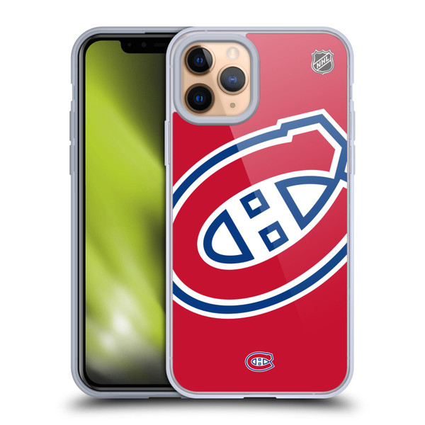 NHL Montreal Canadiens Oversized Soft Gel Case for Apple iPhone 11 Pro