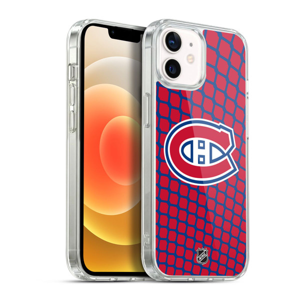 NHL Montreal Canadiens Net Pattern Soft Gel Case for Apple iPhone 12 / iPhone 12 Pro & MagSafe