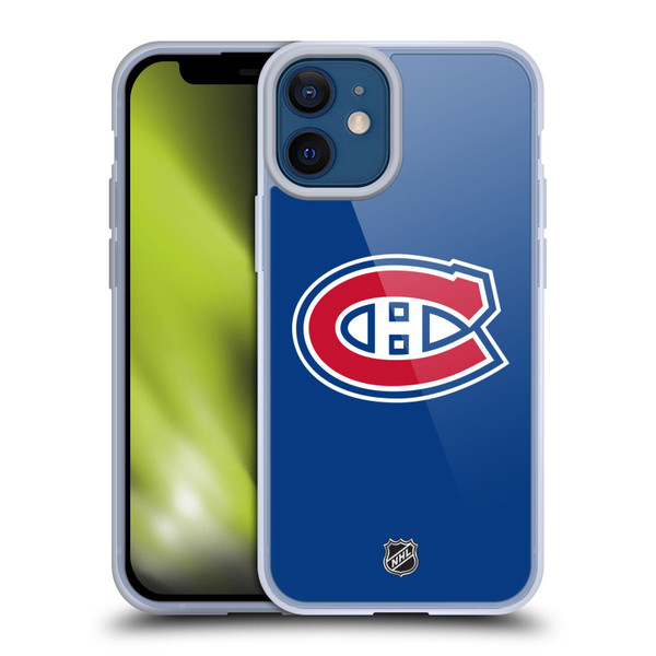 NHL Montreal Canadiens Plain Soft Gel Case for Apple iPhone 12 Mini
