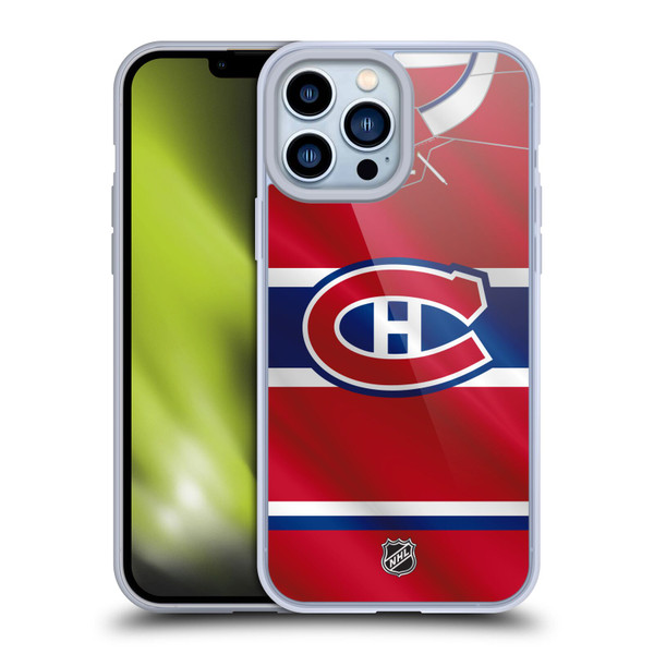 NHL Montreal Canadiens Jersey Soft Gel Case for Apple iPhone 13 Pro Max