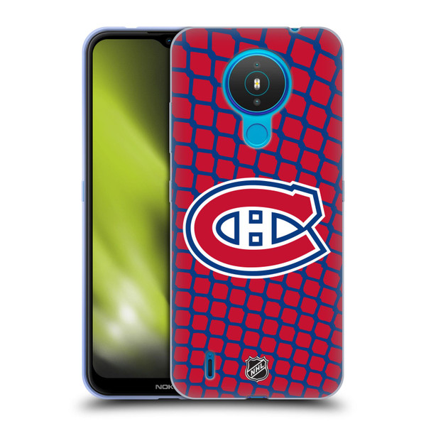 NHL Montreal Canadiens Net Pattern Soft Gel Case for Nokia 1.4
