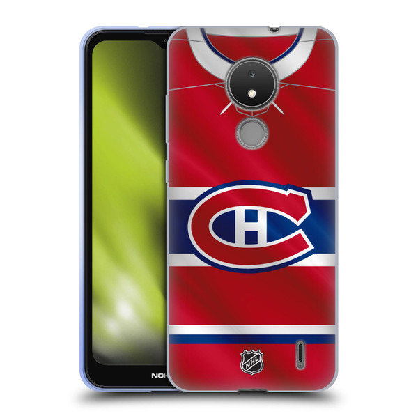 NHL Montreal Canadiens Jersey Soft Gel Case for Nokia C21