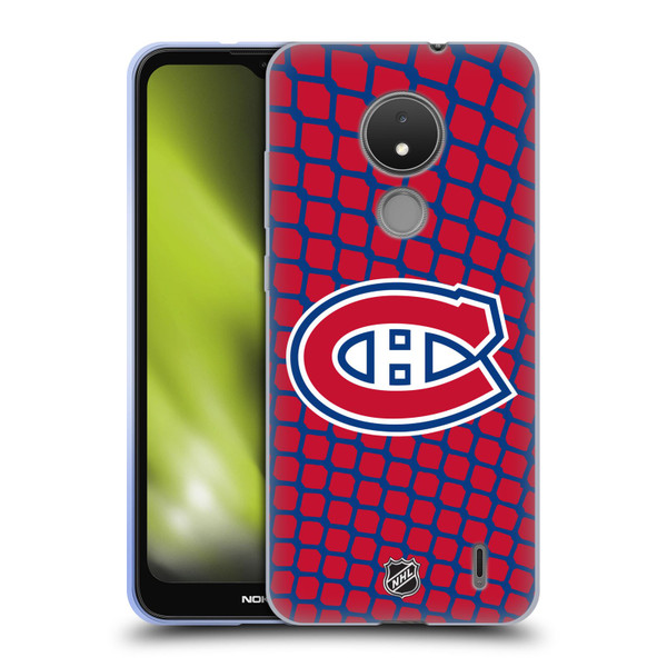 NHL Montreal Canadiens Net Pattern Soft Gel Case for Nokia C21