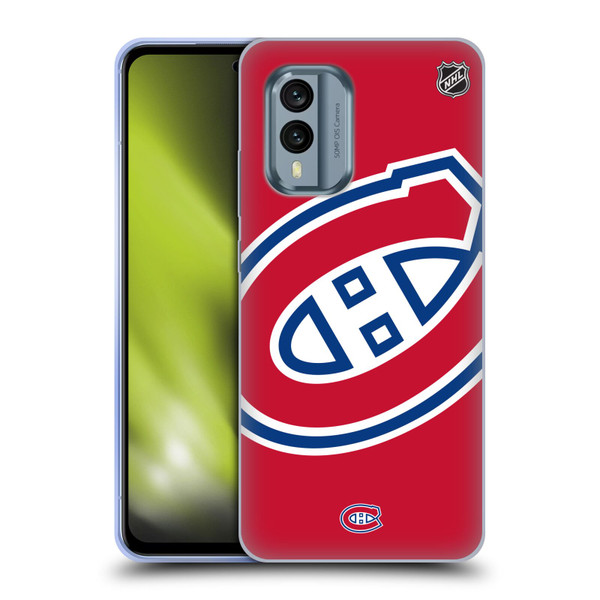 NHL Montreal Canadiens Oversized Soft Gel Case for Nokia X30