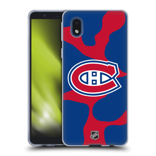 NHL Montreal Canadiens Cow Pattern Soft Gel Case for Samsung Galaxy A01 Core (2020)