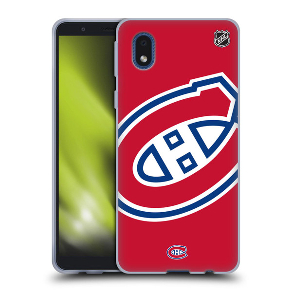 NHL Montreal Canadiens Oversized Soft Gel Case for Samsung Galaxy A01 Core (2020)