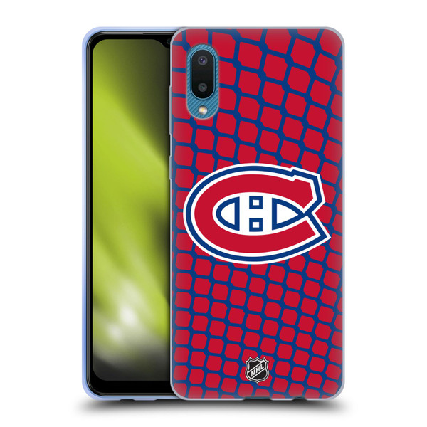 NHL Montreal Canadiens Net Pattern Soft Gel Case for Samsung Galaxy A02/M02 (2021)