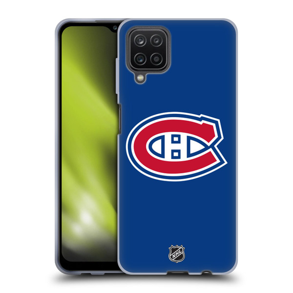 NHL Montreal Canadiens Plain Soft Gel Case for Samsung Galaxy A12 (2020)