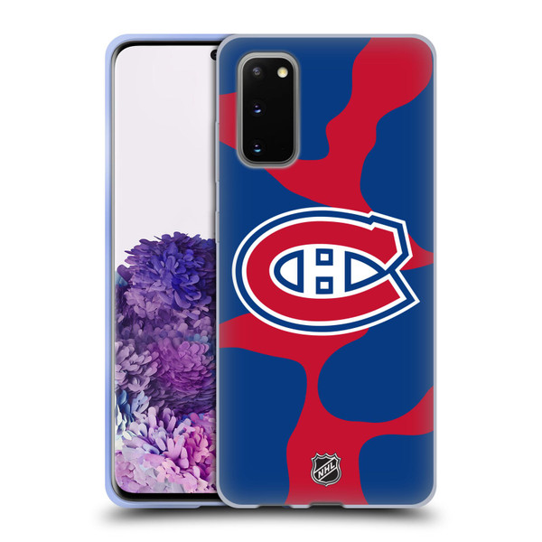 NHL Montreal Canadiens Cow Pattern Soft Gel Case for Samsung Galaxy S20 / S20 5G