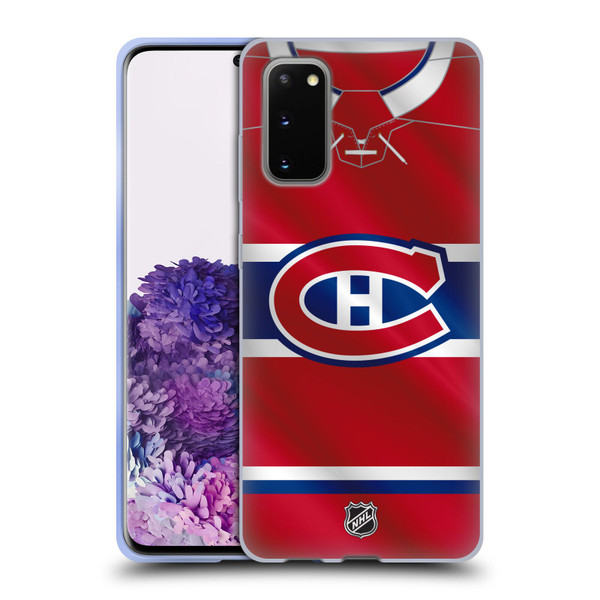 NHL Montreal Canadiens Jersey Soft Gel Case for Samsung Galaxy S20 / S20 5G