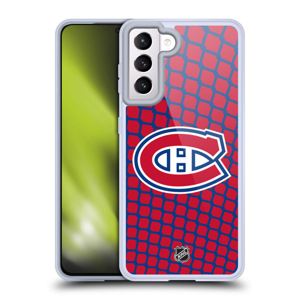 NHL Montreal Canadiens Net Pattern Soft Gel Case for Samsung Galaxy S21 5G