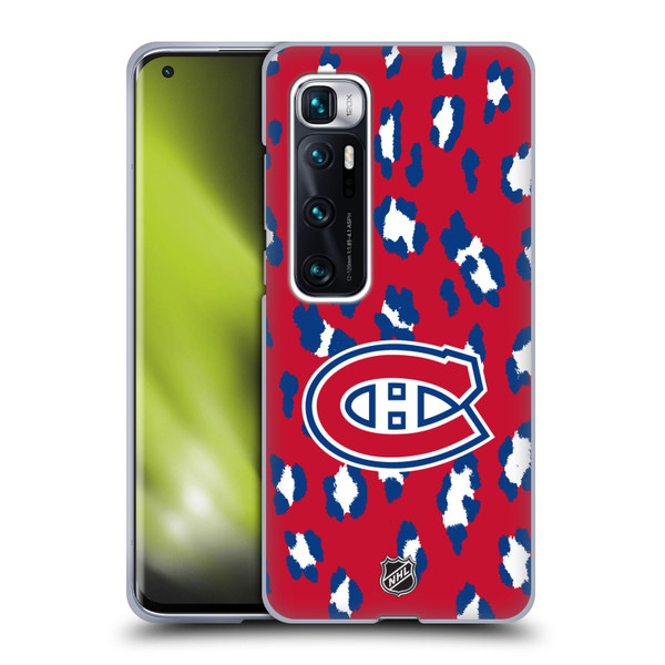 NHL Montreal Canadiens Leopard Patten Soft Gel Case for Xiaomi Mi 10 Ultra 5G