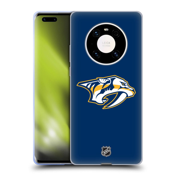 NHL Nashville Predators Plain Soft Gel Case for Huawei Mate 40 Pro 5G